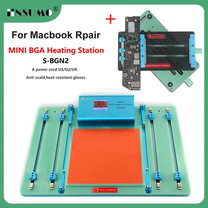 SoFix S-BGN2 Mini BGA Heating Station For Laptop Macbook Pro Motherboard Heating Soldering T2 Chip Glue Removal Fix Repair Tool